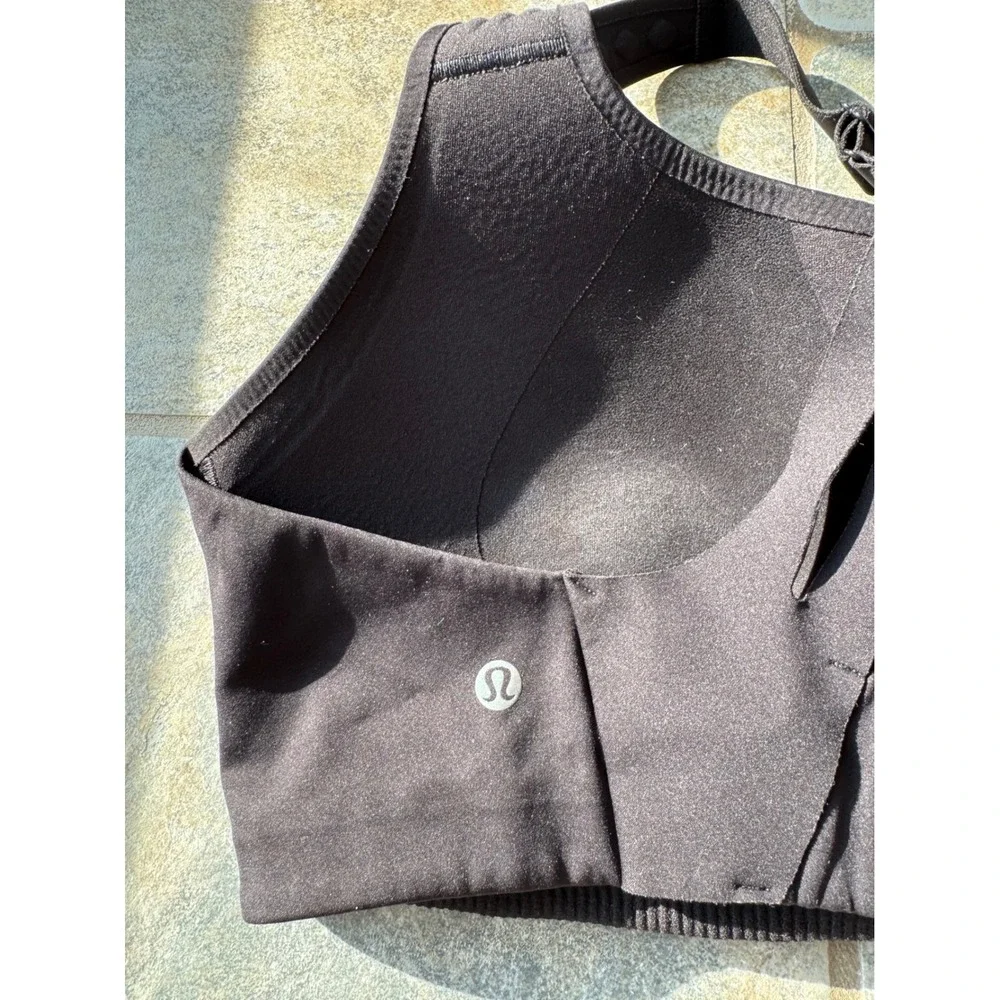 Lululemon AirSupport Bra Black Size 38D High Impact Running‎ Sports Bra
